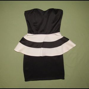 Black and White Elegant Dress